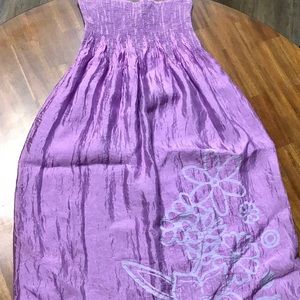 New silk draped waist long skirt